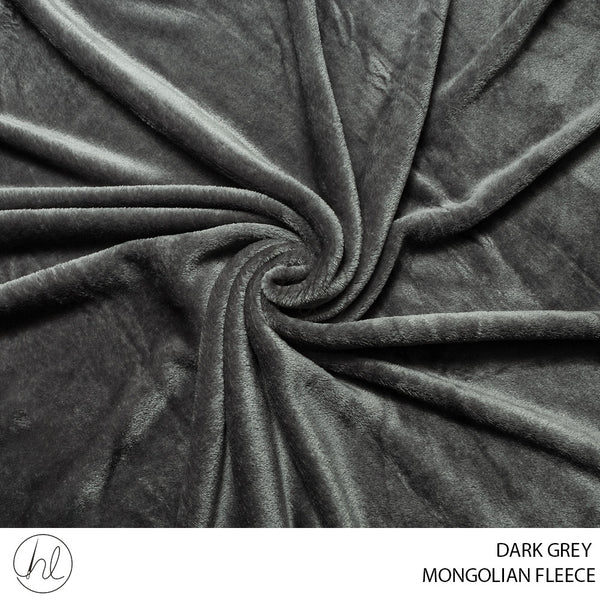 Mongolian Fleece (781) Dark Grey (150cm) Per M