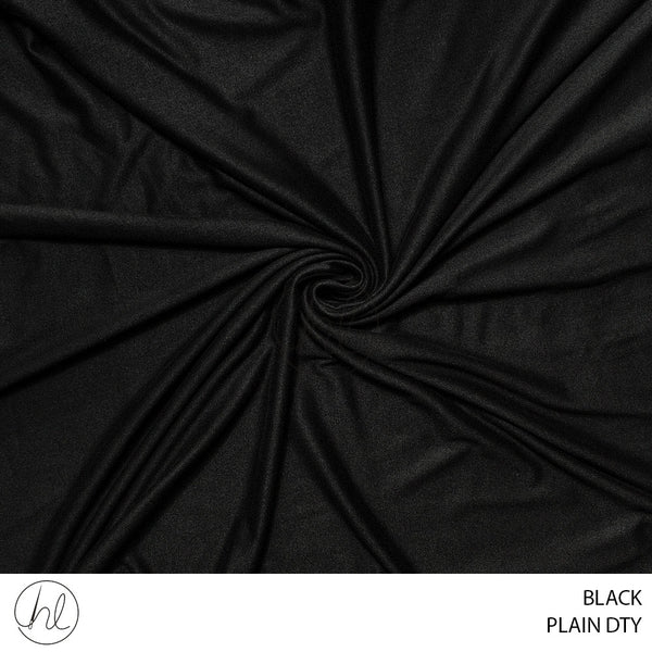 PLAIN DTY (51) BLACK (150C) PER M