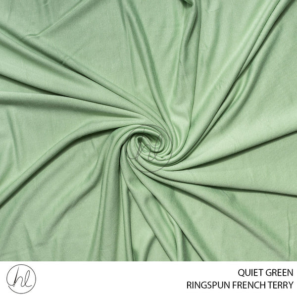 RINGSPUN FRENCH TERRY (51) QUIET GREEN (150CM) PER M