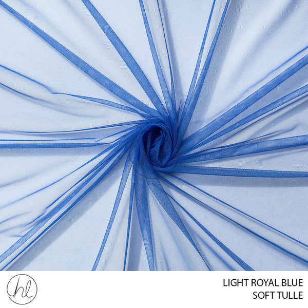 SOFT TULLE (781) LIGHT ROYAL BLUE (150CM) PER M