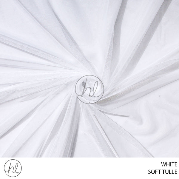 SOFT TULLE (18) WHITE (150CM) PER M