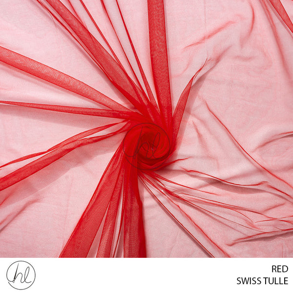 Swiss Tulle (53) Red (3M)  Per M