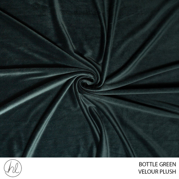 Velour Plush (150cm) Bottle Green (150cm) Per M