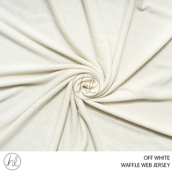 WAFFLE WEB JERSEY (51) OFF WHITE (150CM) PER M
