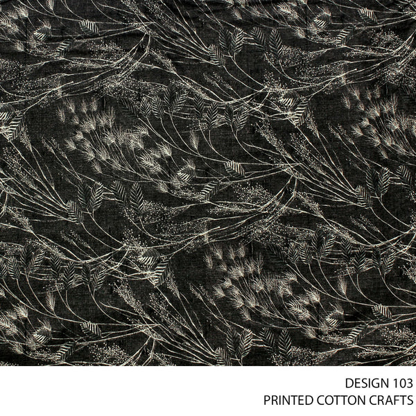 COTTON CRAFT DIGITAL FABRIC GREY ROLL ROLL 003