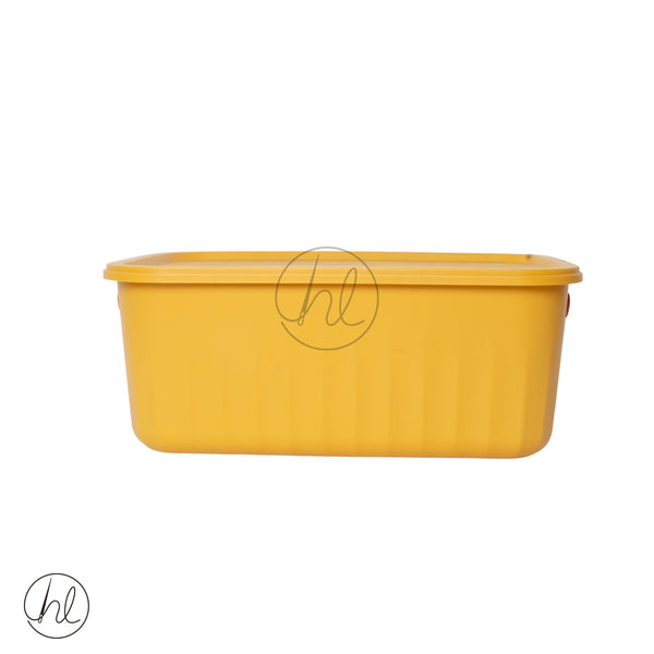 Storage Box With Lid 550 Yellow SML