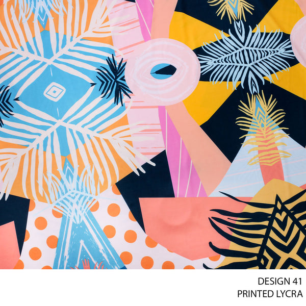 LYCRA PRINT FABRIC 150CM SWEET/PINK ROLL ROLL 001