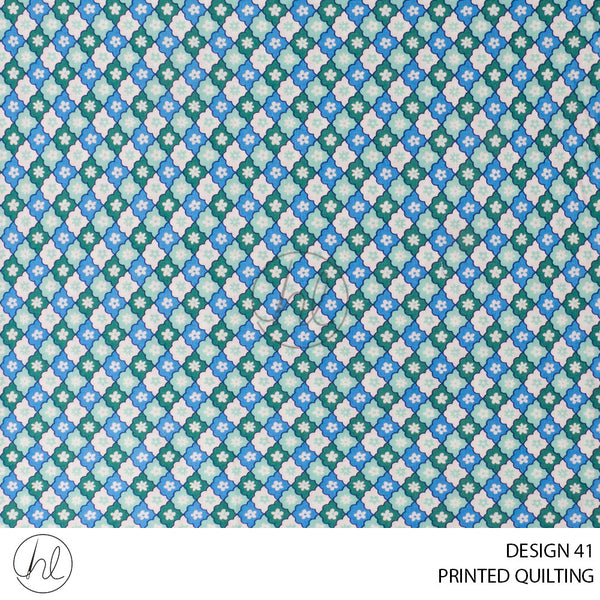 PRINTED QUILTING (51) MULTI (110CM) PER M