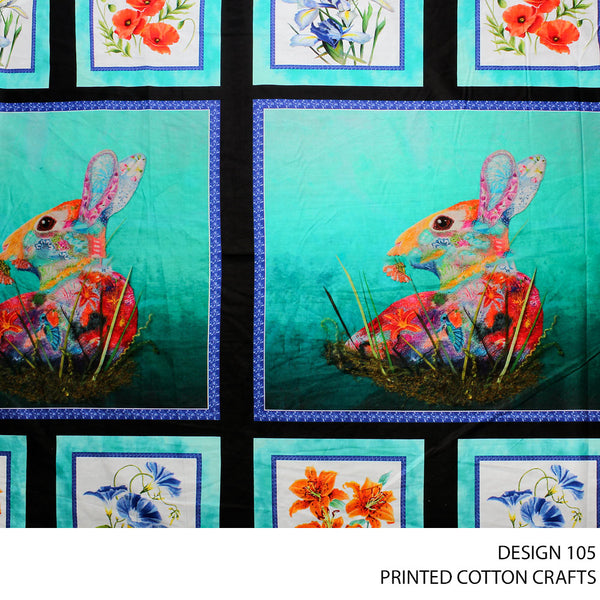 COTTON CRAFT DIGITAL FABRIC EMERALD ROLL ROLL 002