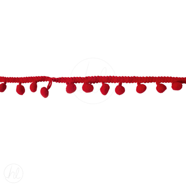 POM POMS P/M  RED MED