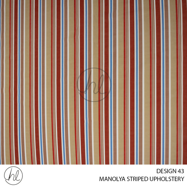 MANOLYA STRIPED UPHOLSTERY (ASSORTED) (DESIGN 43) (140CM WIDE) PRICE PER M