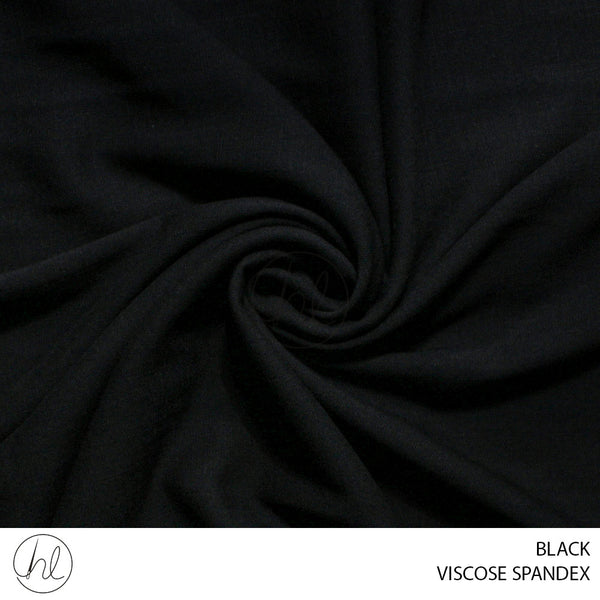 Viscose Spandex (51) Black (150cm) Per M