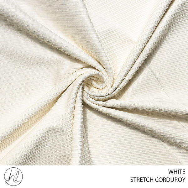 STRETCH CORDUROY (51) WHITE (150CM) PER M