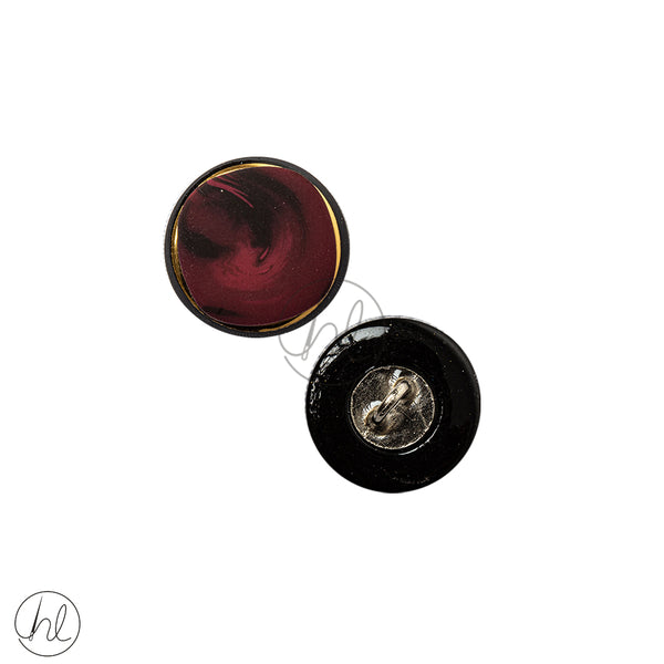 Buttons Fancy  (25mm) (Burgundy)