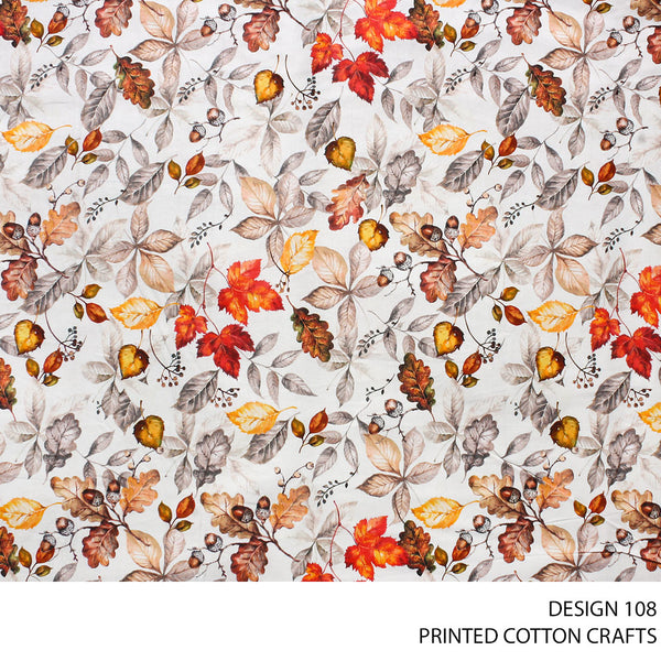 COTTON CRAFT DIGITAL FABRIC WHITE ROLL ROLL 008