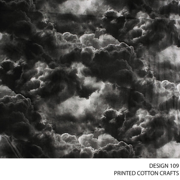 COTTON CRAFT DIGITAL FABRIC GREY ROLL ROLL 004