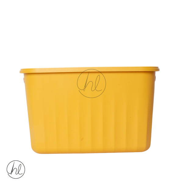 Storage Box With Lid 550 Yellow lrg