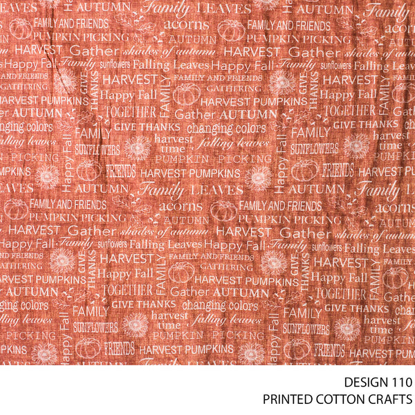 COTTON CRAFT DIGITAL FABRIC COPPER ROLL ROLL 001