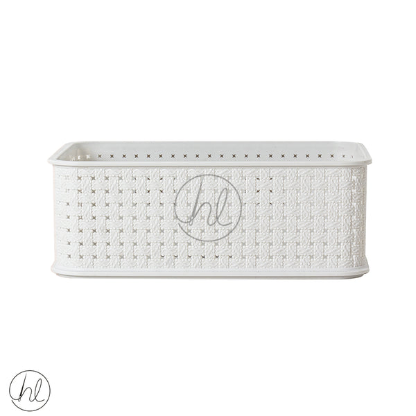 STORAGE BASKET STACKABLE	550	(WHITE) ABY-4884