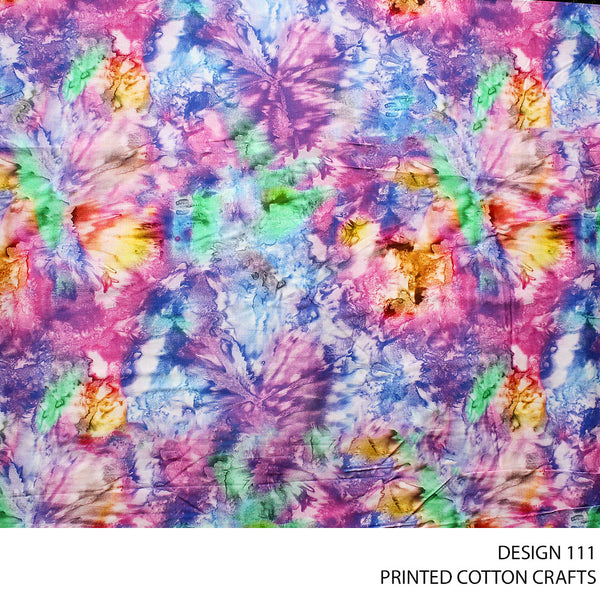 COTTON CRAFT DIGITAL FABRIC PURPLE ROLL ROLL 004