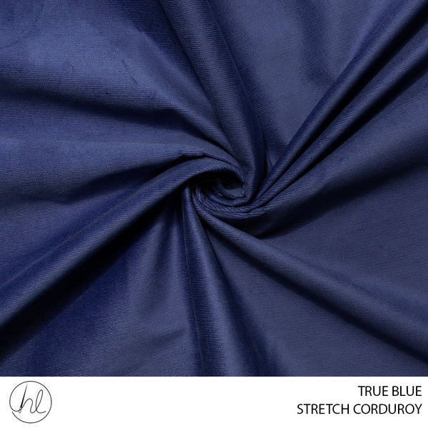 STRETCH CORDUROY (51) TRUE BLUE (150CM) PER M