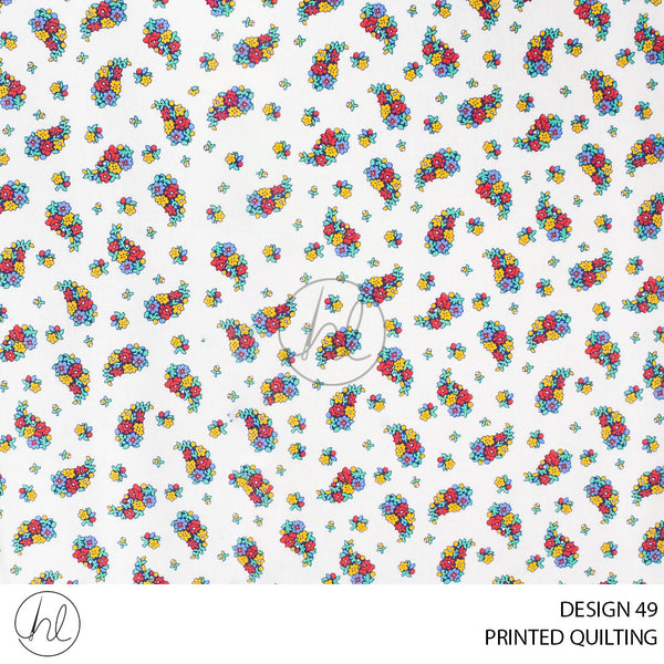 PRINTED QUILTING (51) MULTI (110CM) PER M