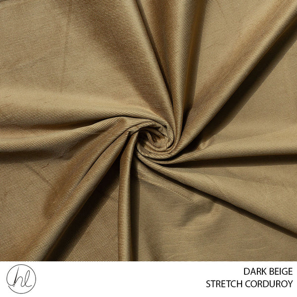 STRETCH CORDUROY (51) DARK BEIGE (150CM) PER M