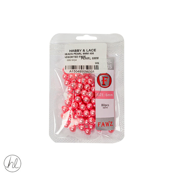 BEADS PEARL (6MM)	(PEARL PINK)