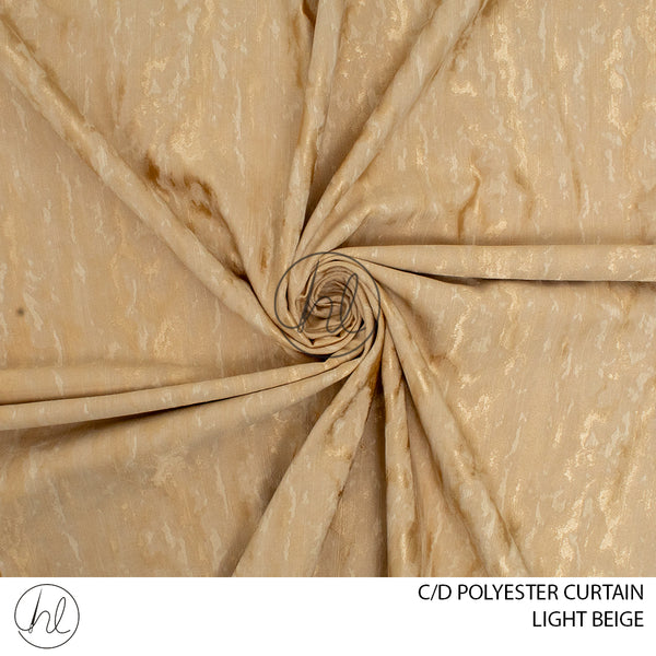 C/D Curtain Polyester (JY-33)(280CM) Light Beige