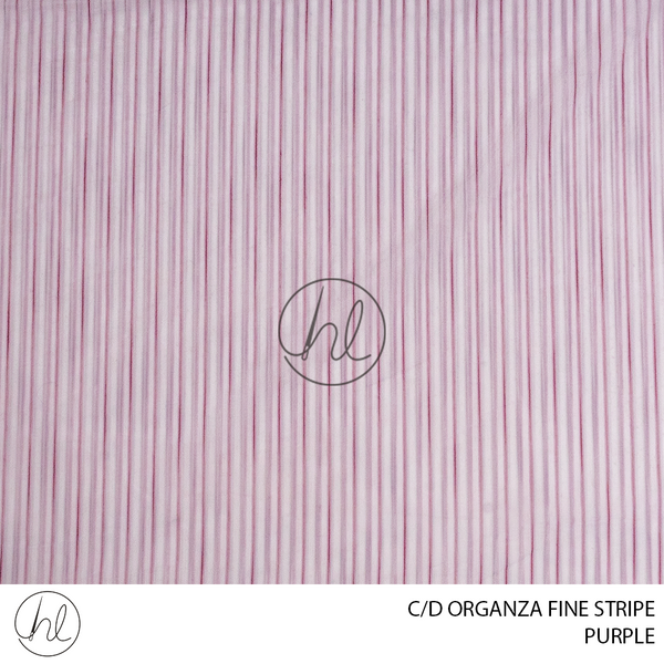 C/D Organza Fine Stripe