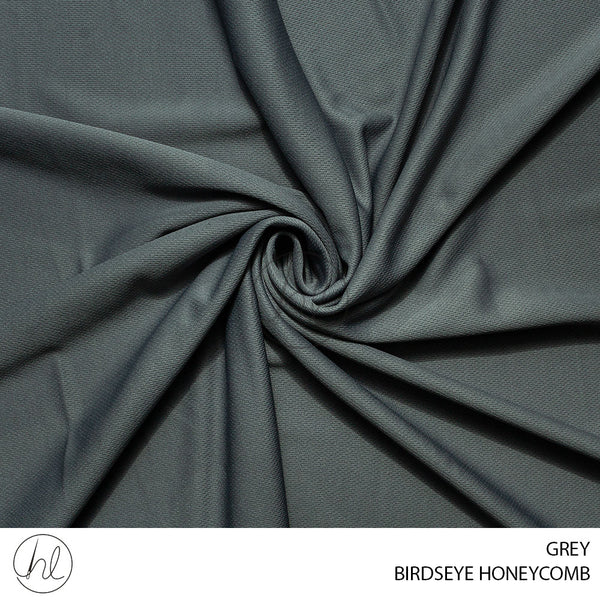 Birdseye Honeycomb (275) Grey (150cm) Per M