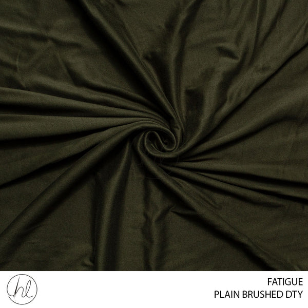 Plain Brushed DTY (932) Fatigue (150cm) Per M