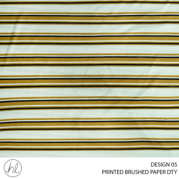 DTY BRUSH PAPER PRT FABRIC 150CM GOLD ROLL ROLL 001