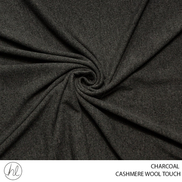Cashmere Wool Touch (56) Charcoal (150cm) Per M