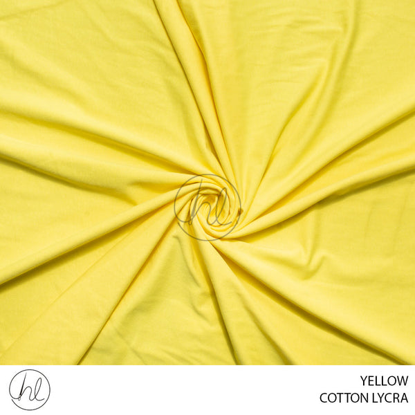 Cotton Lycra (139) Yellow (185cm) Per M