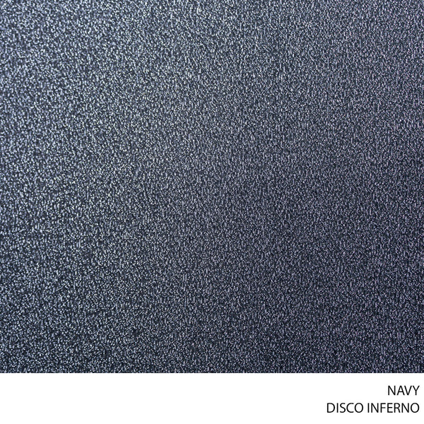 DISCO INFERNO FABRIC 150CM NAVY ROLL ROLL 001