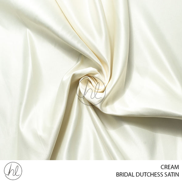 Bridal Dutchess Satin (781) Cream (150cm) Per M