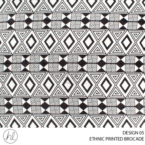 ETHNIC PRINTED BROCADE 55 MULTI 150CM PER M