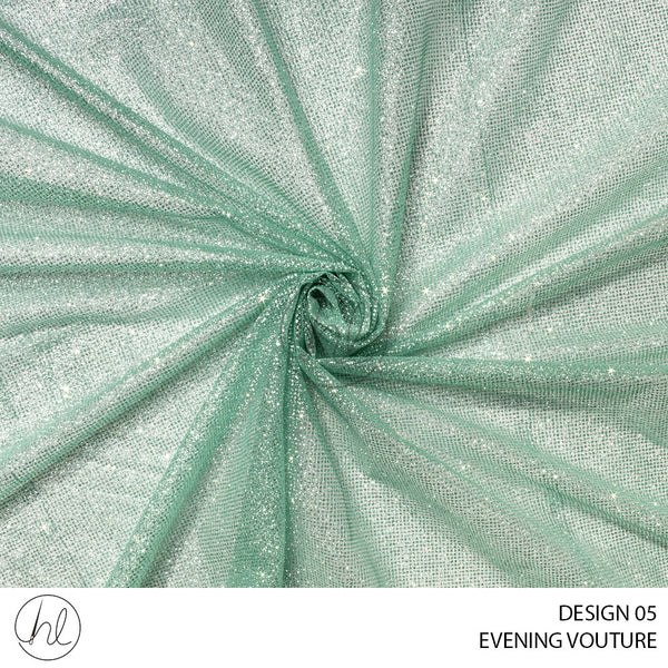 Evening Couture (51) Green (Design 05) (150cm) Per M