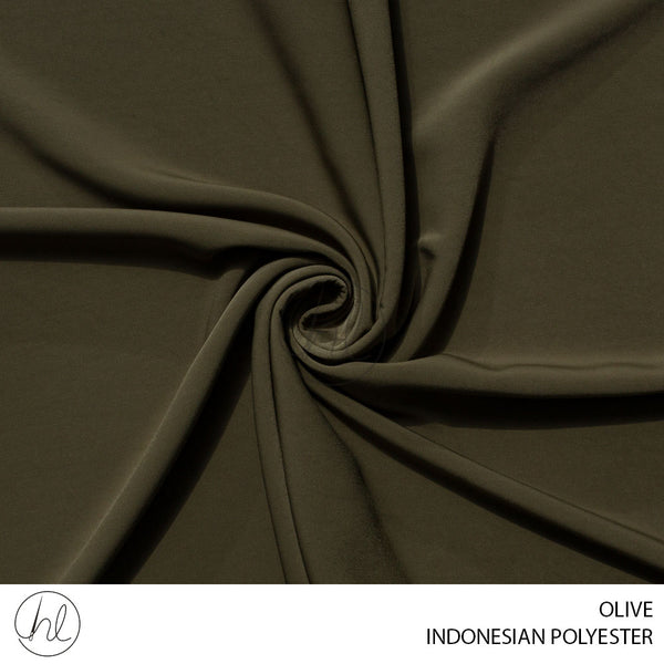 INDONESIAN POLYESTER (51) OLIVE (150CM)
