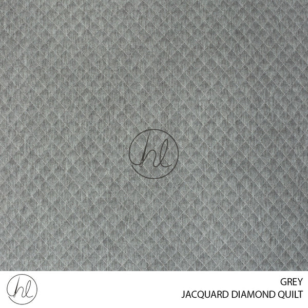 Jacquard Diamond Quilt (56) Grey (150cm) Per M