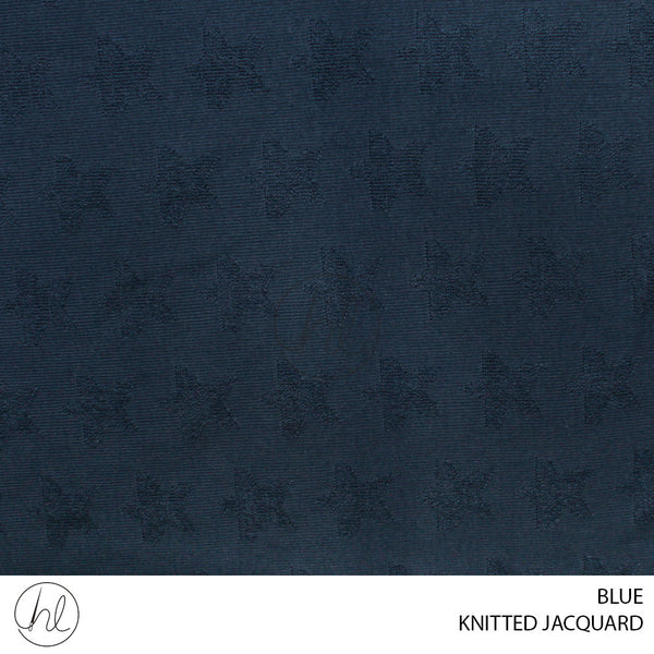 KNITTED JACQUARD (51) BLUE (150CM) PER M
