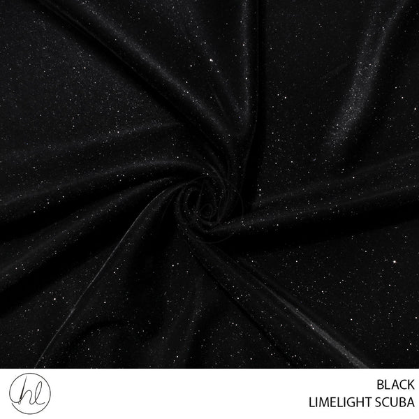 LIMELIGHT SCUBA (781) BLACK (150CM) PER M