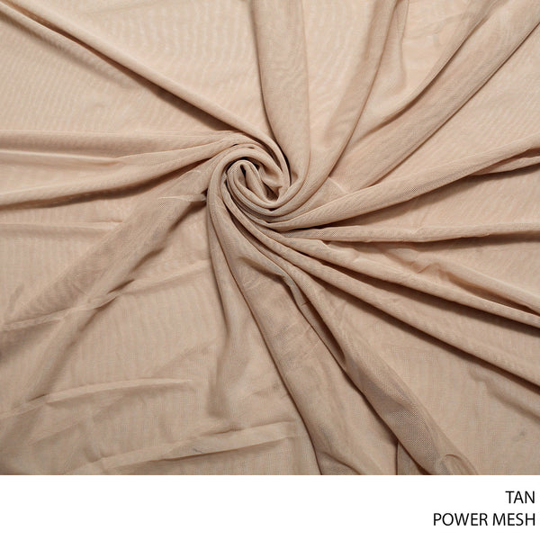 MESH POWER FABRIC 150CM TAN