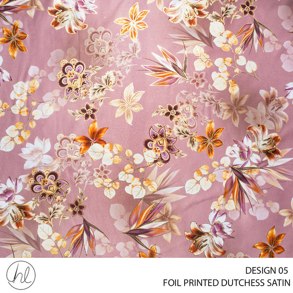 DUTCHESS DIGITAL FOIL 150CM OLD ROSE ROLL ROLL 001