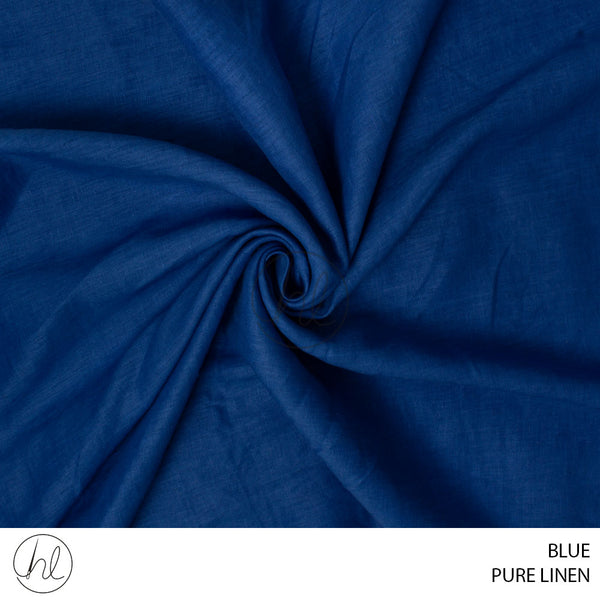 Pure Linen (56) Blue (140cm) Per M