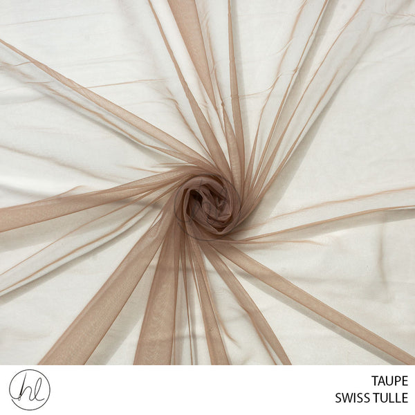 Swiss Tulle (53) Taupe (3M)  Per M