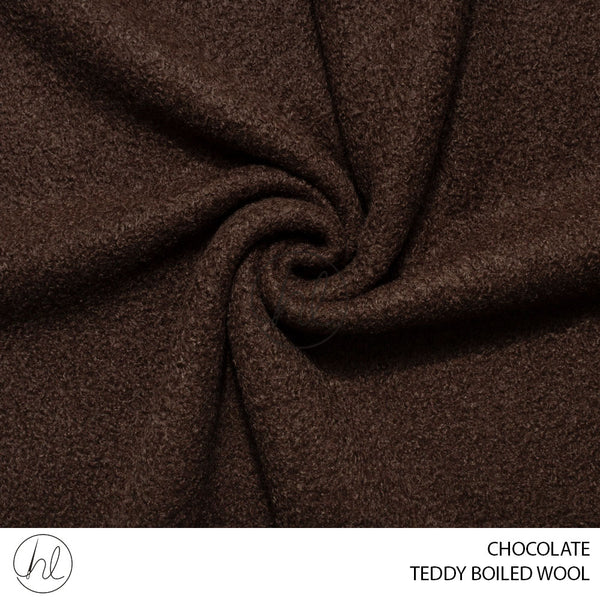 Teddy Boiled Wool (56) Chocolate (150cm) Per M