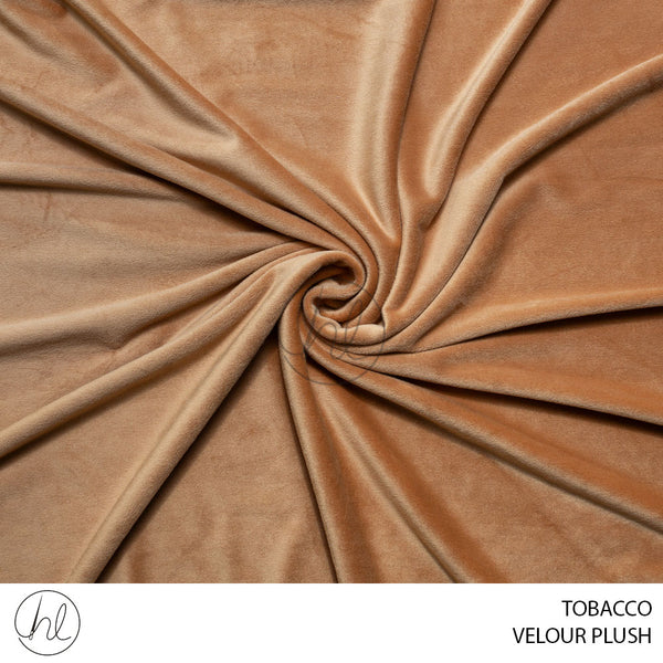 Velour Plush (150cm) Tobacco (150cm) Per M