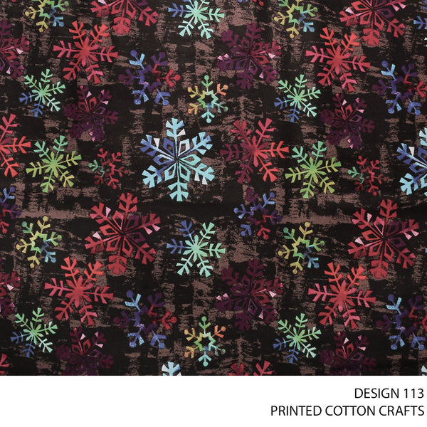 COTTON CRAFT DIGITAL FABRIC BLACK ROLL ROLL 003